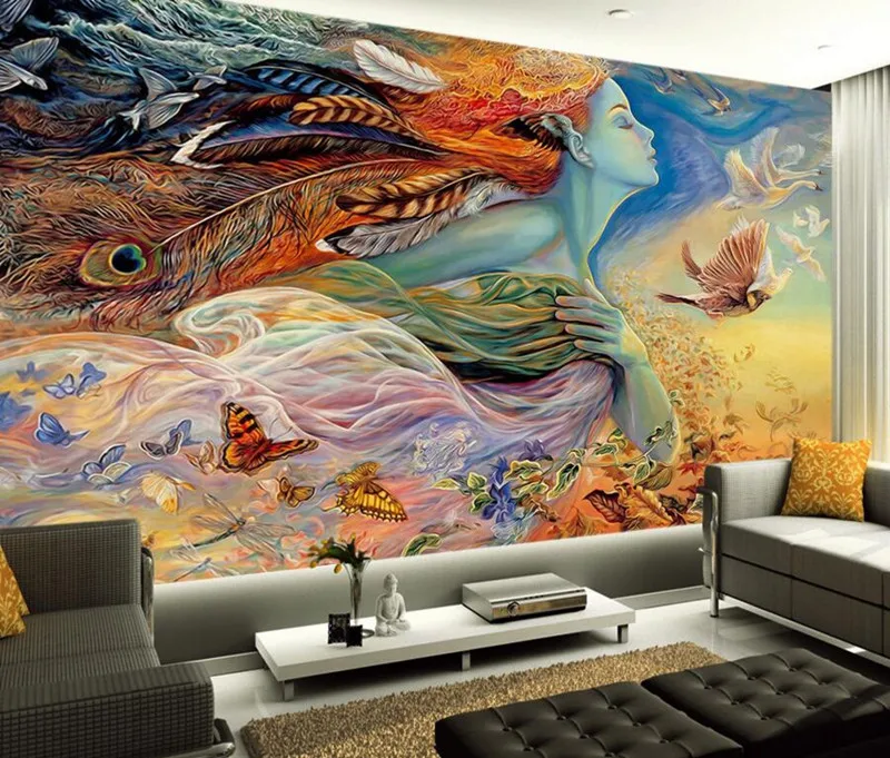 Custom 3d mural, beautiful fairy beauty oil painting papel de parede,hotel coffee shop bar living room TV wall bedroom wallpaper
Custom 3d mural, beautiful fairy beauty oil painting papel de parede,hotel coffee shop bar living room TV wall bedroom wallpaper