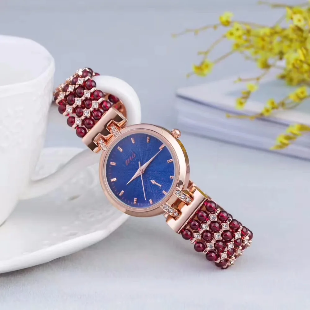 Natural Garnet Stone Bracelet & 33mm Watch Diy Jewelry For Woman Waterproof Watch For Summer Beach Wholesale !
Natural Garnet Stone Bracelet & 33mm Watch Diy Jewelry For Woman Waterproof Watch For Summer Beach Wholesale !