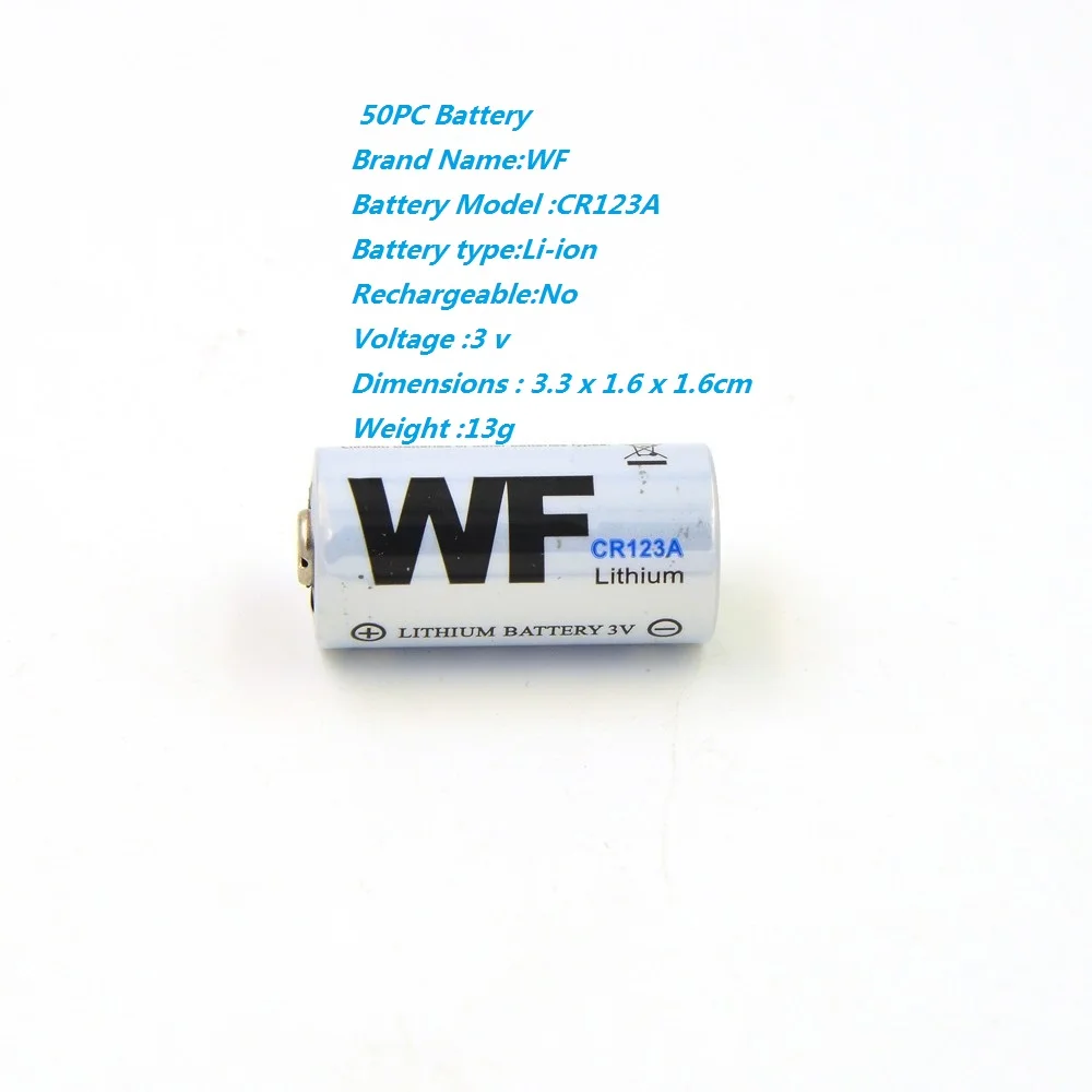 50pcs 123A CR17345 KL23a VL123A DL123A 5018LC EL123AP SF123 3.0V 3V Lithium Battery For Camera Flashlights Torch
50pcs 123A CR17345 KL23a VL123A DL123A 5018LC EL123AP SF123 3.0V 3V Lithium Battery For Camera Flashlights Torch