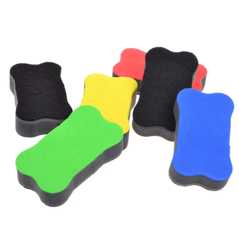 Pack of 6pcs Random Color Magnetic Small Whiteboard Dry Erasers - 2 3/4 x 1 9/16 Inches
Pack of 6pcs Random Color Magnetic Small Whiteboard Dry Erasers - 2 3/4 x 1 9/16 Inches
