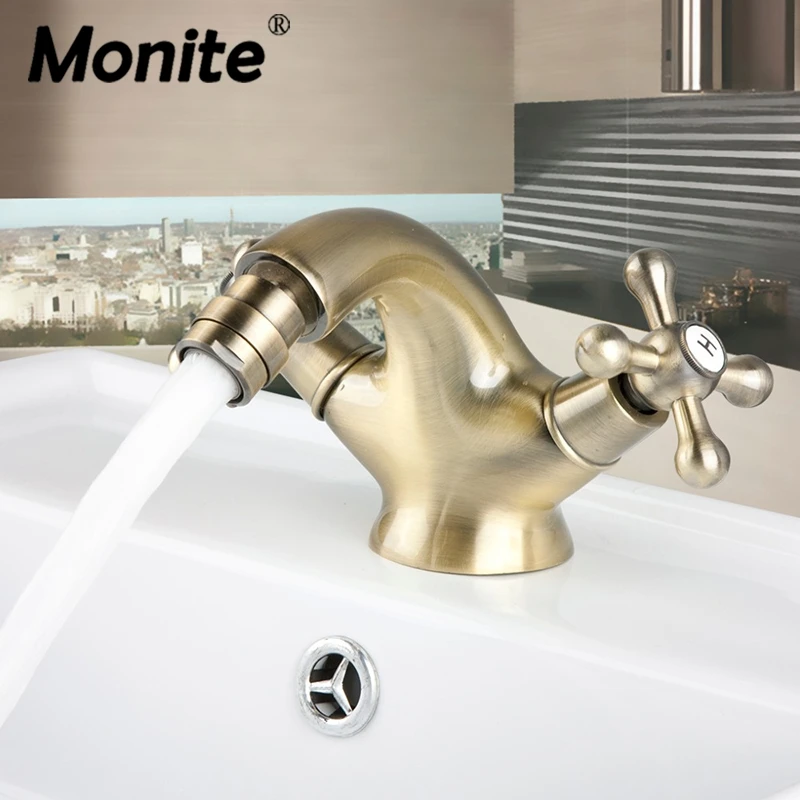 Monite Antique Inspired Solid Brass Bidet Faucet Polished Brass Finish Bathroom Basin Faucet Mixer Tap
Monite Antique Inspired Solid Brass Bidet Faucet Polished Brass Finish Bathroom Basin Faucet Mixer Tap