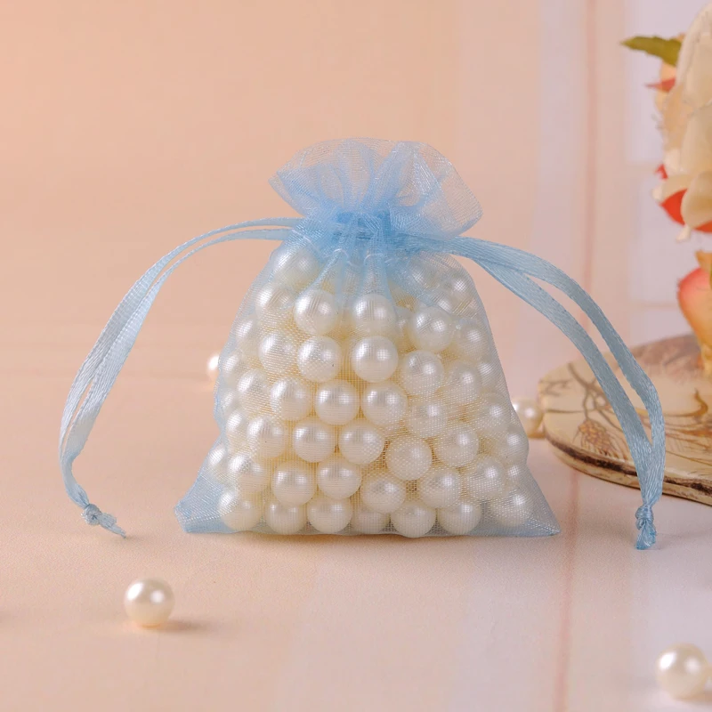 Drawstring Silk Organza Bags 10x15cm 100pcs Light Blue Gift Bags For Jewelry Can Custom Logo
Drawstring Silk Organza Bags 10x15cm 100pcs Light Blue Gift Bags For Jewelry Can Custom Logo