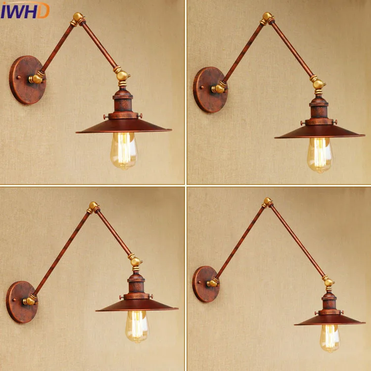 IWHD Long Swing Arm Iron Wall Lamp Vintage Edison Bulb Light Fixtures Loft Industrial Wall Lighting For Bed Bedside Bedroom
IWHD Long Swing Arm Iron Wall Lamp Vintage Edison Bulb Light Fixtures Loft Industrial Wall Lighting For Bed Bedside Bedroom