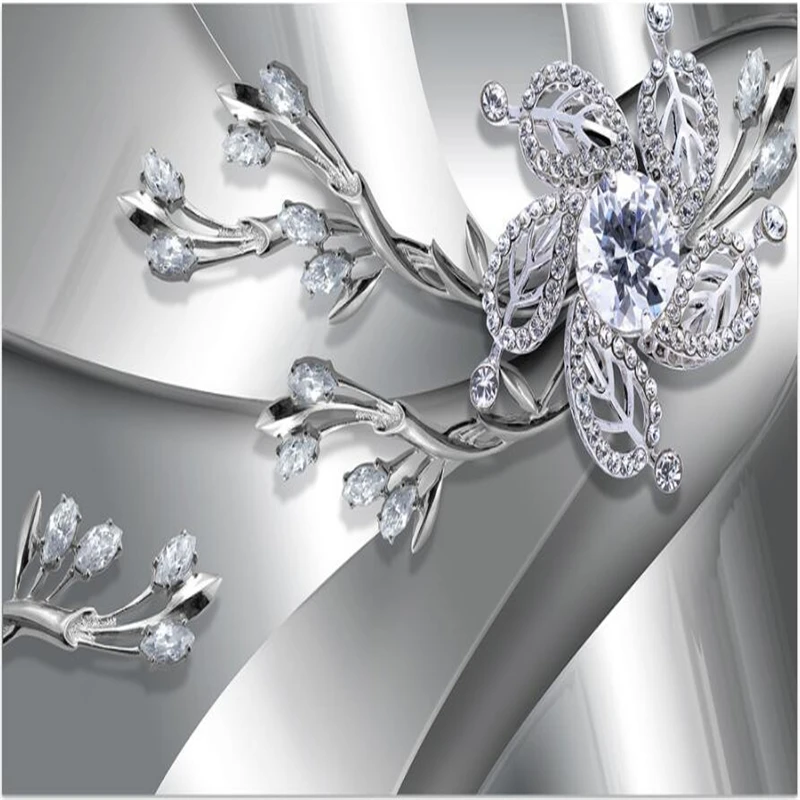 custom Modern Silver white jewelry WallPaper Diamond Romance Luxury Wall Covering BedRoom Mural Background photo art Wallpapers
custom Modern Silver white jewelry WallPaper Diamond Romance Luxury Wall Covering BedRoom Mural Background photo art Wallpapers