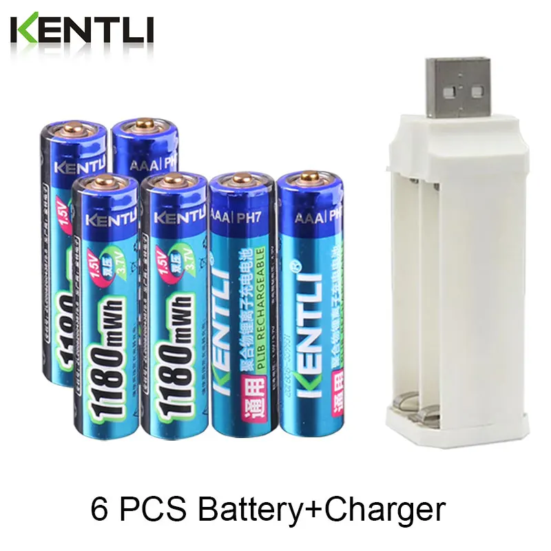 KENTLI 1,5 В 1180mWh aaa литиевая аккумуляторная батарея + 4 слота зарядное устройство для часов пульт дистанционного управления игрушки электронные 6 шт.
KENTLI 1,5 В 1180mWh aaa литиевая аккумуляторная батарея + 4 слота зарядное устройство для часов пульт дистанционного управления игрушки электронные 6 шт.