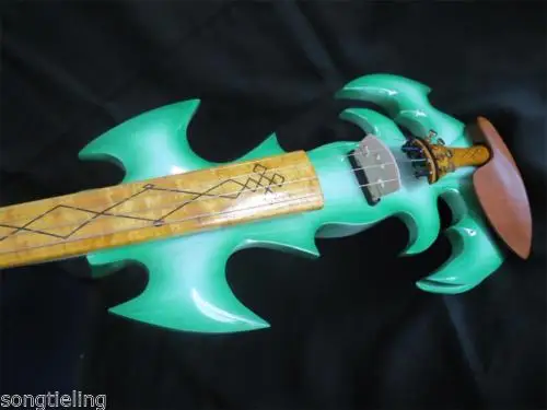 Nice solid wood SONG Top art streamline Green 4strings 4/4 electric violin#10308
Nice solid wood SONG Top art streamline Green 4strings 4/4 electric violin#10308