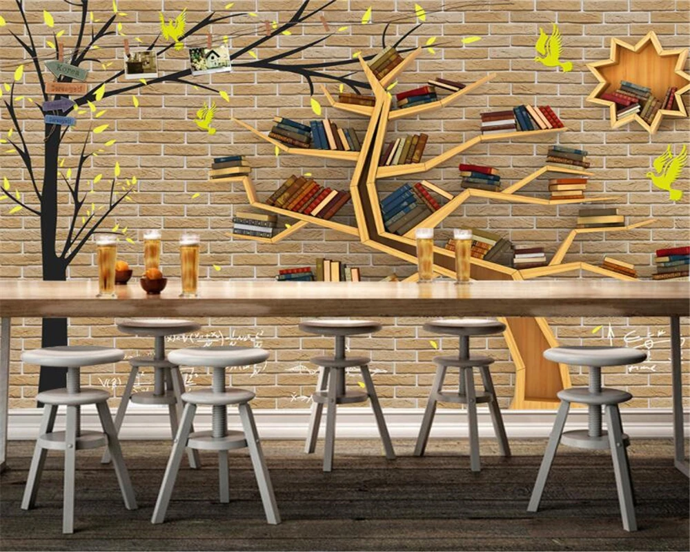 beibehang Custom wallpaper 3D stereo tree bookcase modern abstract art wall murals living room bedroom wallpaper papier peint
beibehang Custom wallpaper 3D stereo tree bookcase modern abstract art wall murals living room bedroom wallpaper papier peint