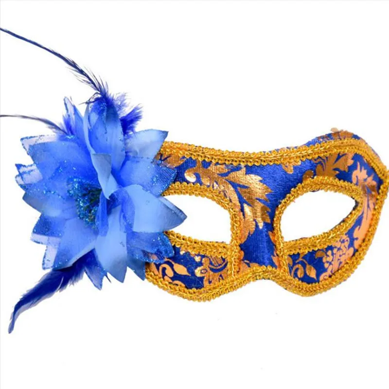 New flannel side flower mask Adding half face mask Halloween masquerade props 12pcs/mix color
New flannel side flower mask Adding half face mask Halloween masquerade props 12pcs/mix color