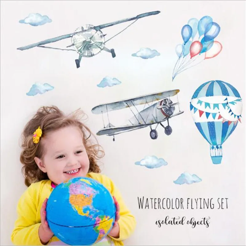50x70cm Airplane And Hot Air Balloon Wall Sticker Set for Boys Baby Children's Bedroom Kindergarten Home Decor Decals
50x70cm Airplane And Hot Air Balloon Wall Sticker Set for Boys Baby Children's Bedroom Kindergarten Home Decor Decals