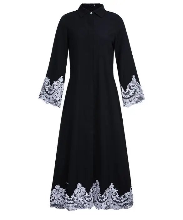 Elegant Single-breasted Muslim Dress 2022 Indie Folk Muslim Patchwork Lace Dresses Long Sleeve Party Dresses Women Maxi Dress
Elegant Single-breasted Muslim Dress 2022 Indie Folk Muslim Patchwork Lace Dresses Long Sleeve Party Dresses Women Maxi Dress