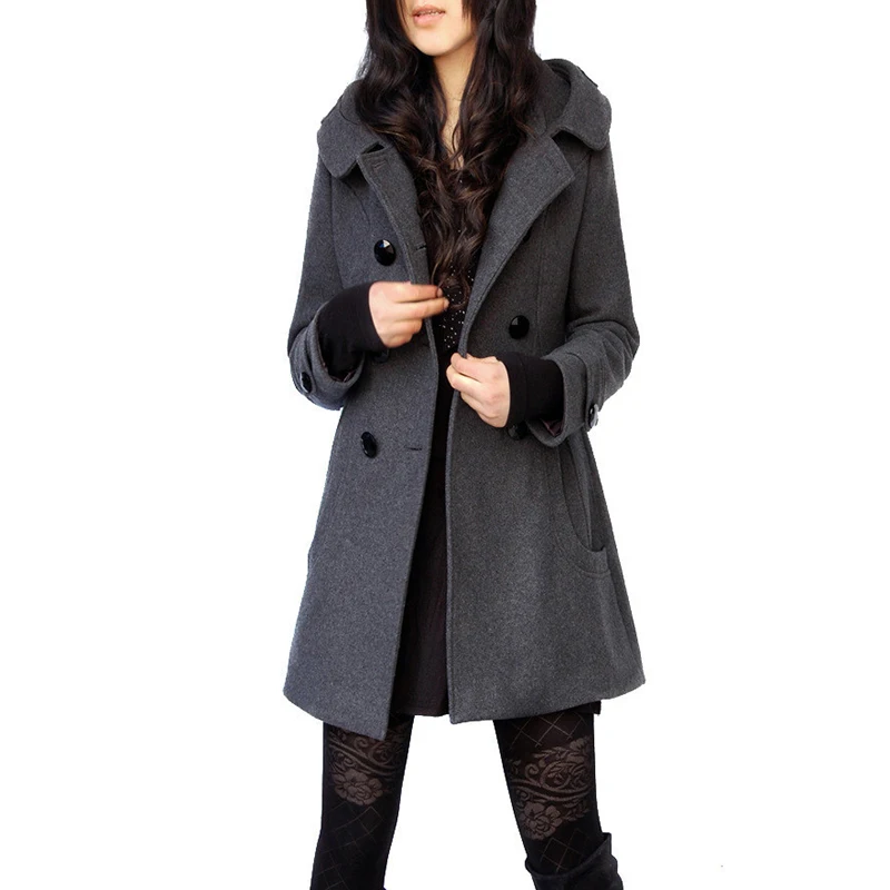 2022 Winter Hooded Woolen Coats Wool Windbreaker Women Double-breasted Cashmere Chic Coat Winter Jackets Women Female size S-4XL
2022 Winter Hooded Woolen Coats Wool Windbreaker Women Double-breasted Cashmere Chic Coat Winter Jackets Women Female size S-4XL