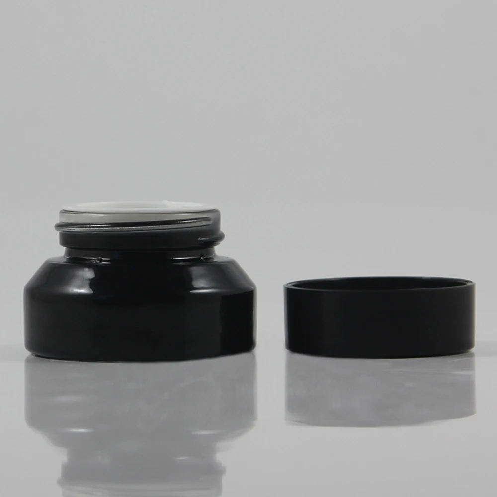 30pcs 15g shiny black glass cream jar with black plastic lid , glass 15 gram cosmetic jar for eye cream ,15g mini glass bottle
30pcs 15g shiny black glass cream jar with black plastic lid , glass 15 gram cosmetic jar for eye cream ,15g mini glass bottle