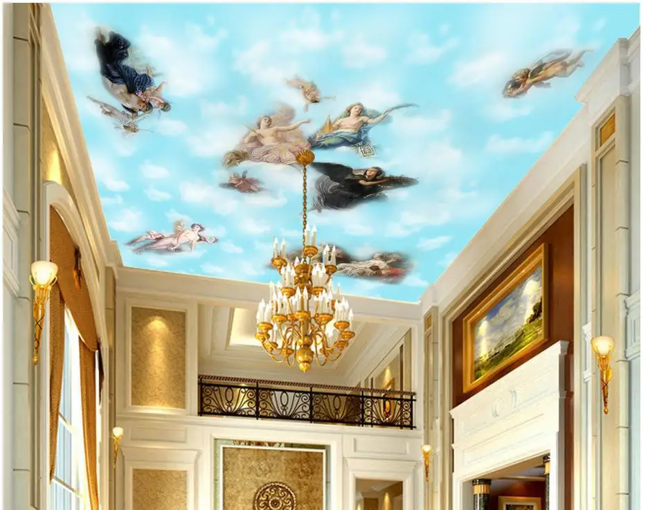 Photo wall mural Angel ceiling Custom 3d mural wallpaper European style Ceiling murals wallpaper 3d wallpaper mural
Photo wall mural Angel ceiling Custom 3d mural wallpaper European style Ceiling murals wallpaper 3d wallpaper mural