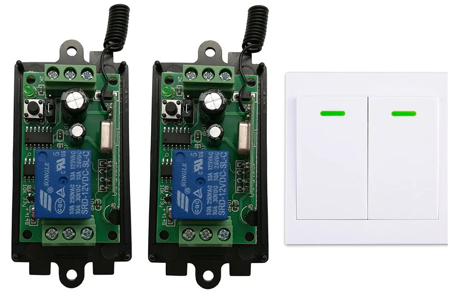 DC 9V 12V 24V 1 CH 1CH RF Wireless Remote Switch Wireless Light Switch + Wireless Wall Panel Remote Control ,315/433.92 MHZ
DC 9V 12V 24V 1 CH 1CH RF Wireless Remote Switch Wireless Light Switch + Wireless Wall Panel Remote Control ,315/433.92 MHZ