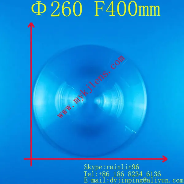 Diameter 260 focal length 400mm Fresnel lens stage lighting condenser lens thread traffic light lens magnify lens
Diameter 260 focal length 400mm Fresnel lens stage lighting condenser lens thread traffic light lens magnify lens