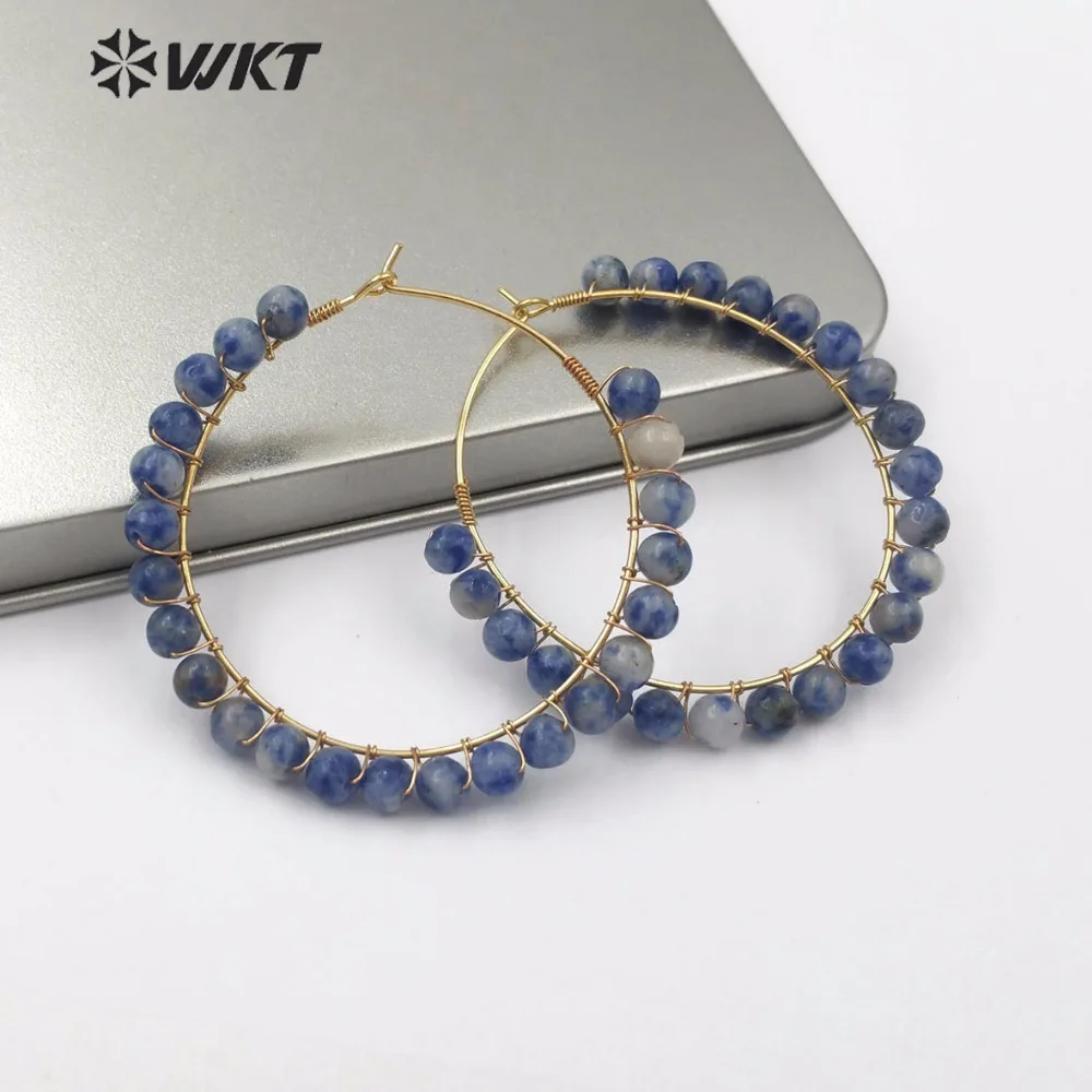WT-E513 Ethnic Style Design Large Metal Circle Natural Stone Earring Jewelry Multicolor Round Gem-stone Beads Charm Earrings
WT-E513 Ethnic Style Design Large Metal Circle Natural Stone Earring Jewelry Multicolor Round Gem-stone Beads Charm Earrings