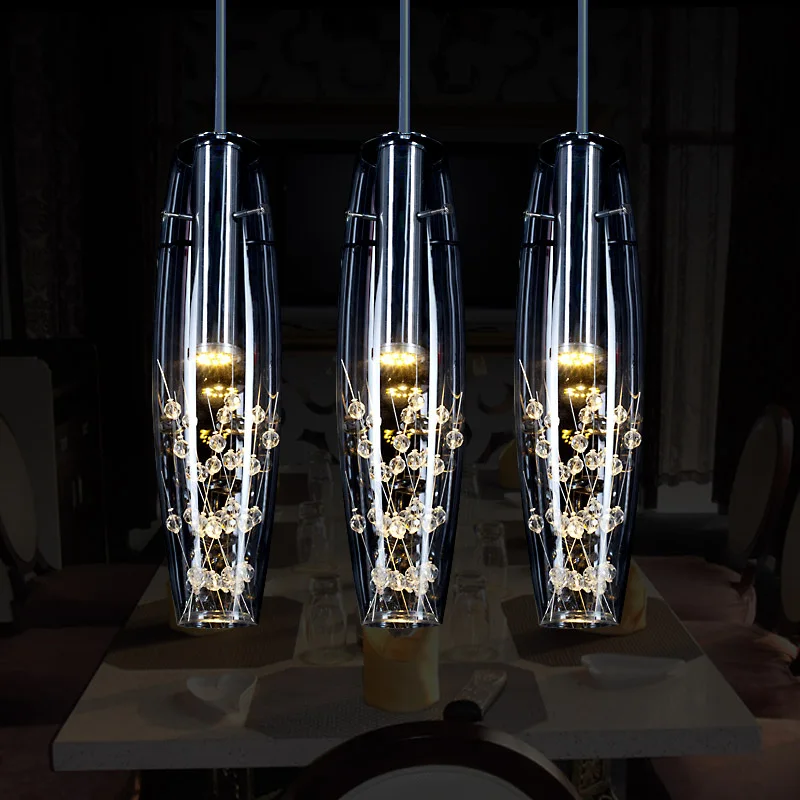 Modern minimalist led restaurant light 3 dining room crystal chandelier glass single head creative decorative chandelier
Modern minimalist led restaurant light 3 dining room crystal chandelier glass single head creative decorative chandelier