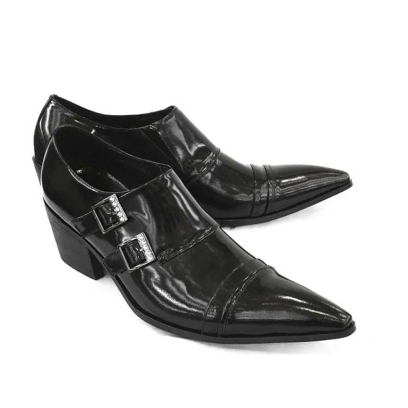 new Genuine leather men shoes high heels fashion pointed toe double buckle height increase wedding dress shoes career work shoes
new Genuine leather men shoes high heels fashion pointed toe double buckle height increase wedding dress shoes career work shoes