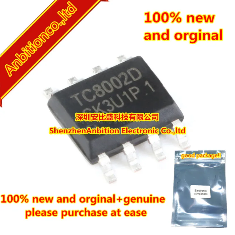 20 шт. 100% новый и оригинальный TC8002D SOP-8 3 Вт универсальный аудиоусилитель IC LM4871 на складе
20 шт. 100% новый и оригинальный TC8002D SOP-8 3 Вт универсальный аудиоусилитель IC LM4871 на складе