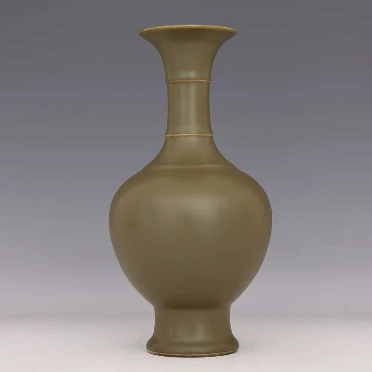 Yongzheng Tea Color Glaze Ceramic Bamboo Slab Vases Antique Home Decorations Antique Porcelain in the Daqing Dynasty
Yongzheng Tea Color Glaze Ceramic Bamboo Slab Vases Antique Home Decorations Antique Porcelain in the Daqing Dynasty