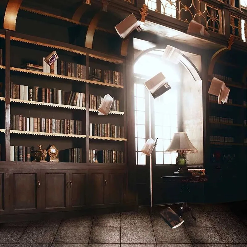Interior Room Retro Vintage Bookshelf Wedding Backdrop for Photography Printed Magic Books Bright Window Photo Studio Background
Interior Room Retro Vintage Bookshelf Wedding Backdrop for Photography Printed Magic Books Bright Window Photo Studio Background