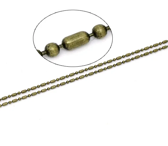 Free Shipping 10M Antique Bronze Tone Ball Chains Findings 1.5mm Jewelry Findings
Free Shipping 10M Antique Bronze Tone Ball Chains Findings 1.5mm Jewelry Findings