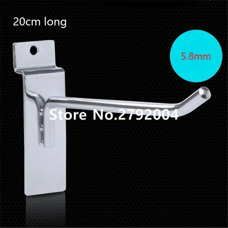 (200 pcs/pack ) 20cm Length 6mm Diameter White Slat Wall Hook Slatwall Store Retail Display holder hanger
(200 pcs/pack ) 20cm Length 6mm Diameter White Slat Wall Hook Slatwall Store Retail Display holder hanger