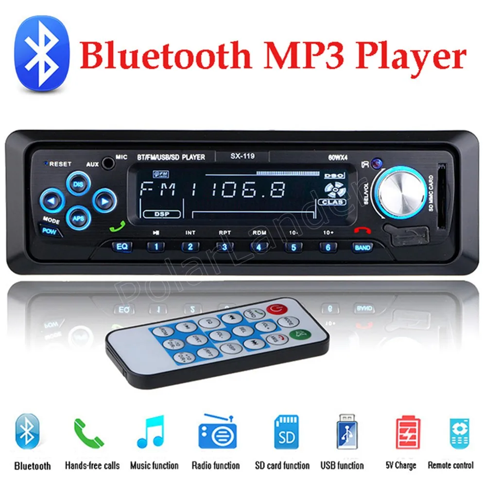 PolarLander 12V Bluetooth handfree Car Radio FM USB SD AUX IN Audio stereo universal 1 DIN MP3 Player remote control
PolarLander 12V Bluetooth handfree Car Radio FM USB SD AUX IN Audio stereo universal 1 DIN MP3 Player remote control