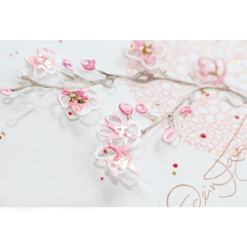 Cherry Blossom Branch Metal Cutting Dies for DIY Scrapbooking Decorative Crafts Embossing Paper Cards Making New 2019 Templates
Cherry Blossom Branch Metal Cutting Dies for DIY Scrapbooking Decorative Crafts Embossing Paper Cards Making New 2019 Templates
