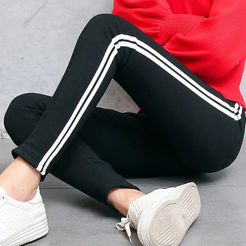 WKOUD Women's Side Stripe Leggings Black Patchwork Pencil Pants Elastic Waist Stretch Trousers Female Casual Wear P8349
WKOUD Women's Side Stripe Leggings Black Patchwork Pencil Pants Elastic Waist Stretch Trousers Female Casual Wear P8349