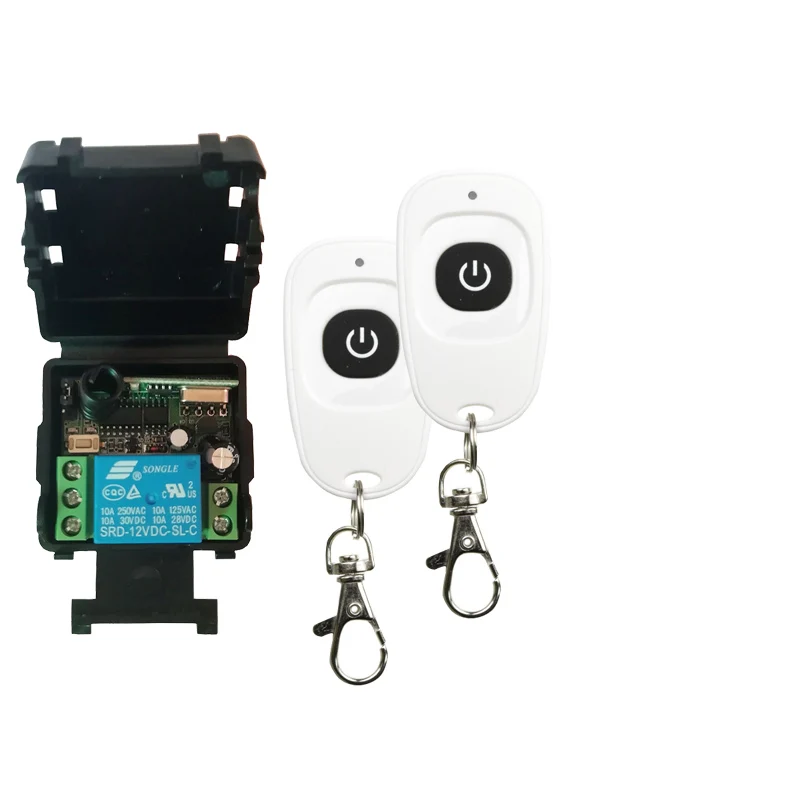 DC12V 24V 1CH Mini Wireless RF Remote Control Light Switch 10A Relay Output Radio Receiver Module+2*Transmitter
DC12V 24V 1CH Mini Wireless RF Remote Control Light Switch 10A Relay Output Radio Receiver Module+2*Transmitter