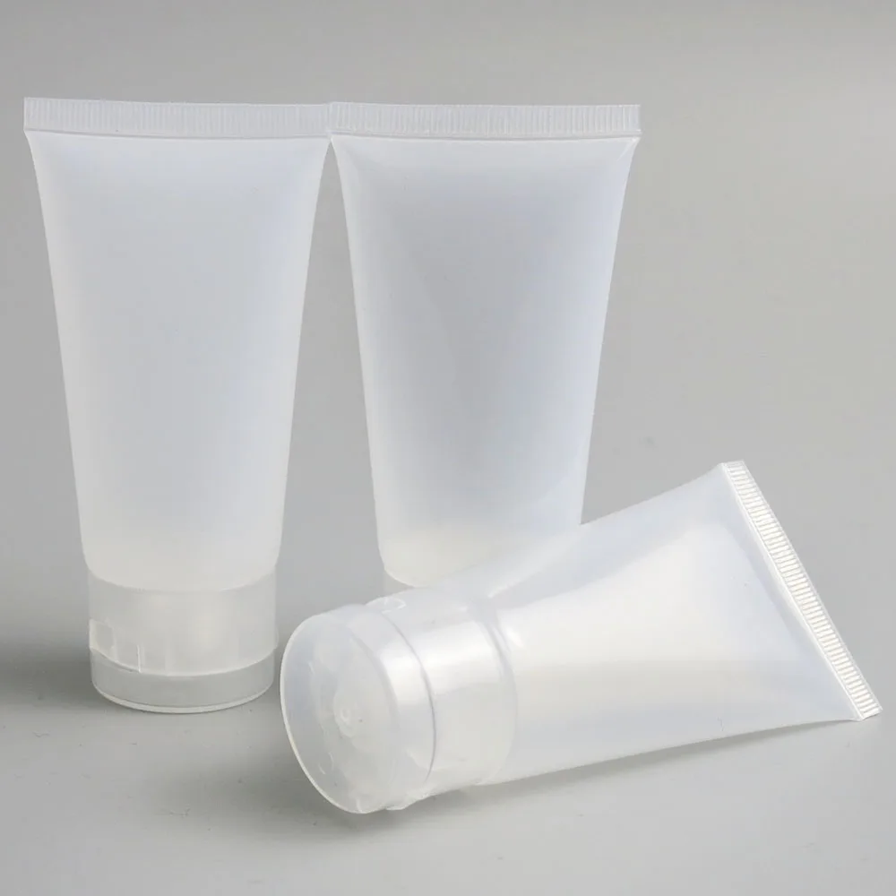 50 x 50ml High Quality Clear Frosted Cosmetic Soft Tub 50g Hand Cream Eye Cream Plastic Tube Packaging Empty Portable Container
50 x 50ml High Quality Clear Frosted Cosmetic Soft Tub 50g Hand Cream Eye Cream Plastic Tube Packaging Empty Portable Container