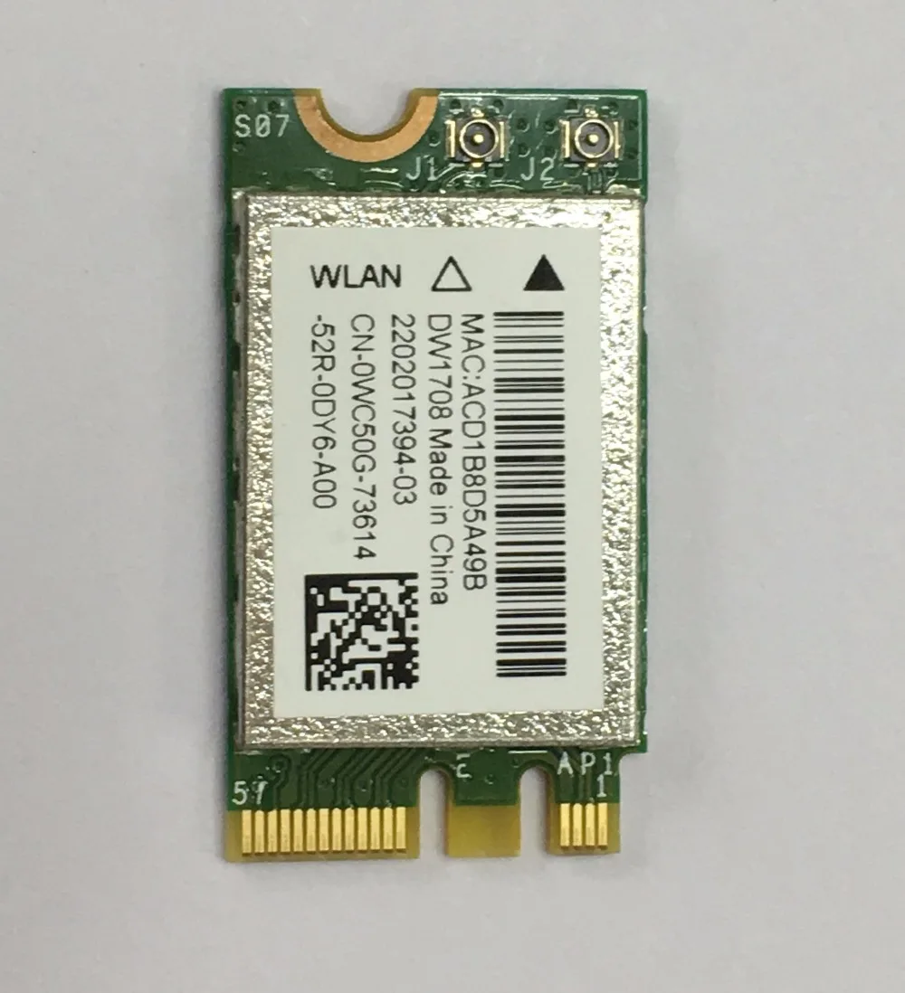 For dell XPS11 13 14 15 17 BCM943142Y WLAN WiFi 802.11 b/g/n + Bluetooth 4.0 NGFF M.2 WC50G 150Mbps wifi card network card
For dell XPS11 13 14 15 17 BCM943142Y WLAN WiFi 802.11 b/g/n + Bluetooth 4.0 NGFF M.2 WC50G 150Mbps wifi card network card