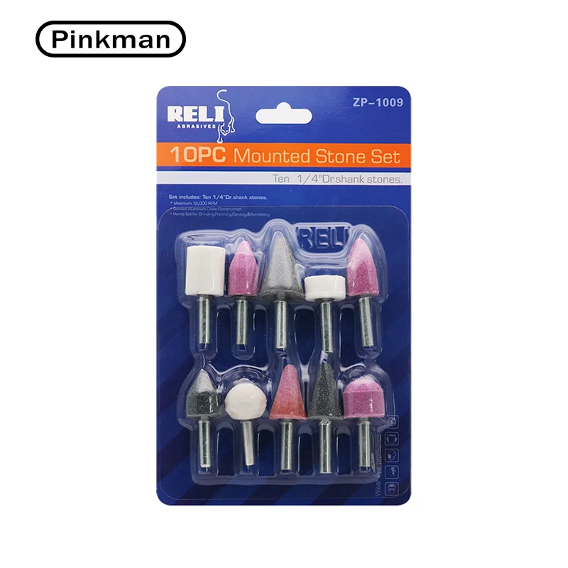 10pcs Abrasive Mounted Stone Set Multi Tool Grinding Burr Wheel Grinding Stone Wheel 1/4 Shank For Dremel Dremel Rotary Tools
10pcs Abrasive Mounted Stone Set Multi Tool Grinding Burr Wheel Grinding Stone Wheel 1/4 Shank For Dremel Dremel Rotary Tools