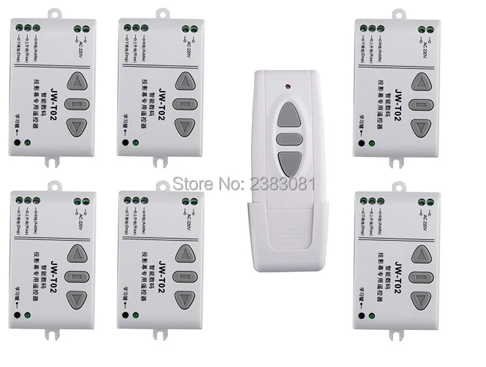 AC220V Projection Screen Wireless Remote Controller & Receiving Controller for projection screen 1*transmitter + 6* receiver
AC220V Projection Screen Wireless Remote Controller & Receiving Controller for projection screen 1*transmitter + 6* receiver