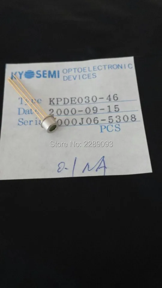 Free Shipping! New Original KPDE030-46 KPDE030 KPDE 030-46 Near-infrared Photodiode
Free Shipping! New Original KPDE030-46 KPDE030 KPDE 030-46 Near-infrared Photodiode
