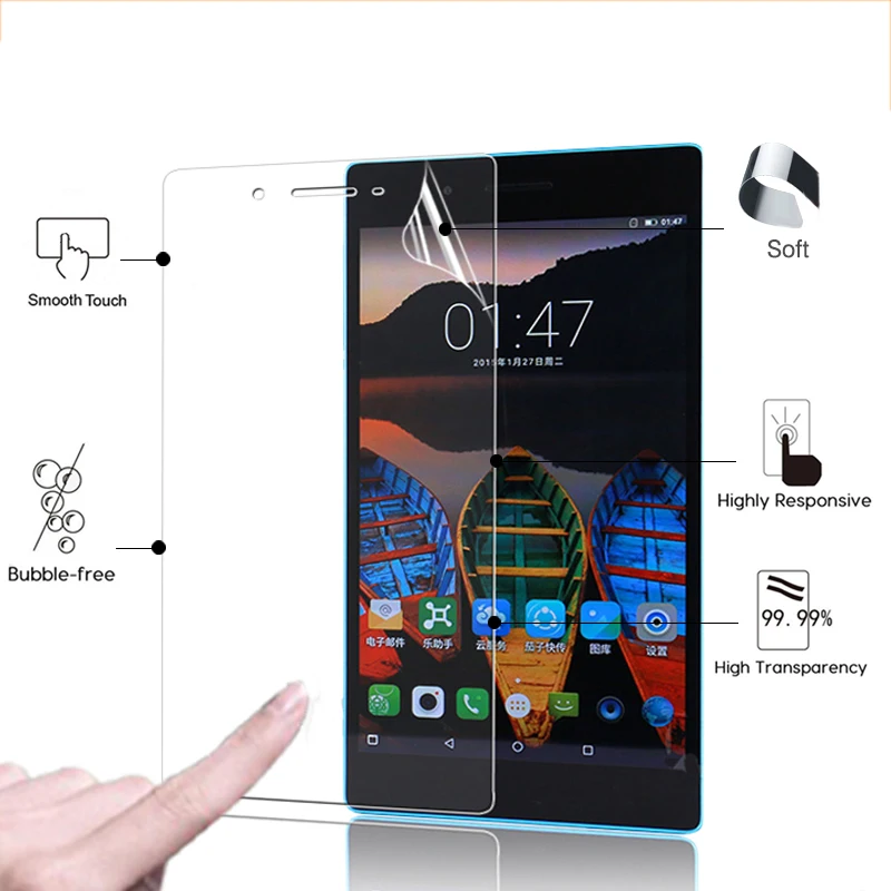 Прозрачная глянцевая пленка премиум-класса для Lenovo Tab3 7 LTE TB3-730M 7,0 дюйма, планшетного ПК, защищающая от царапин HD, Защитная пленка для ЖК-экрана с инструментами
Прозрачная глянцевая пленка премиум-класса для Lenovo Tab3 7 LTE TB3-730M 7,0 дюйма, планшетного ПК, защищающая от царапин HD, Защитная пленка для ЖК-экрана с инструментами
