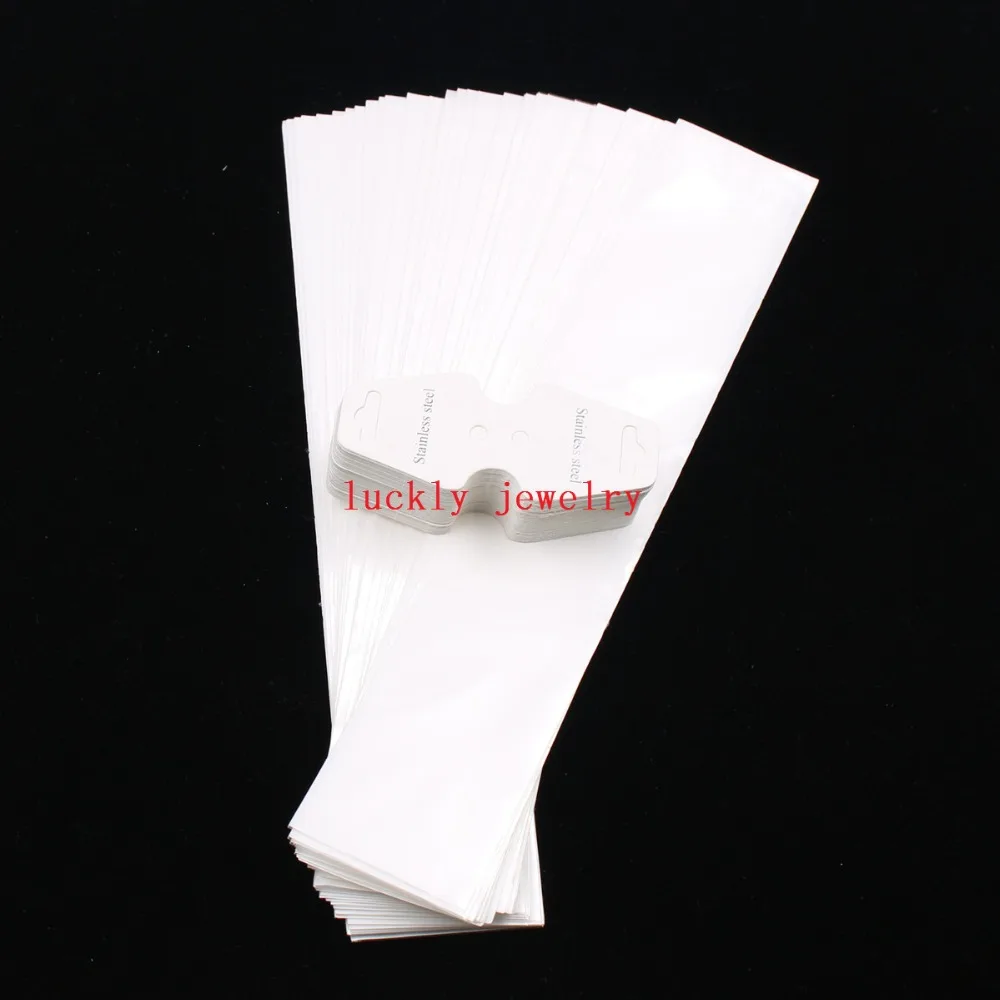 Lot 100 set White Packaging Jewelry Plastic OPP Self Seal Bag Necklace bags with Tags set
Lot 100 set White Packaging Jewelry Plastic OPP Self Seal Bag Necklace bags with Tags set