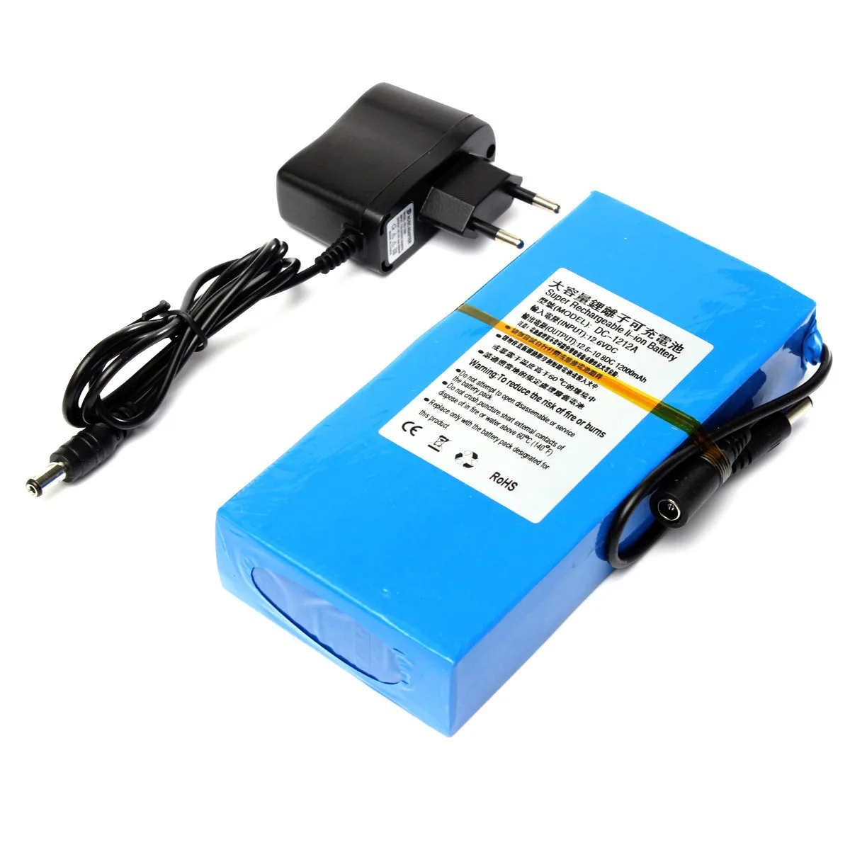 Portable 12V Battery Pack 12000mAh 12AH 12.6V Lithium Rechargeable Battery Pack for Wireless Motor LED Light CCTV Cam Monitor
Portable 12V Battery Pack 12000mAh 12AH 12.6V Lithium Rechargeable Battery Pack for Wireless Motor LED Light CCTV Cam Monitor