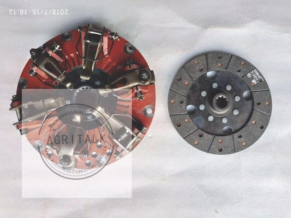clutch assembly with PTO disc (9splines/16splines) for Taishan TS304 TS354 tractor with 9 inch dual stage clutch, part number:
clutch assembly with PTO disc (9splines/16splines) for Taishan TS304 TS354 tractor with 9 inch dual stage clutch, part number: