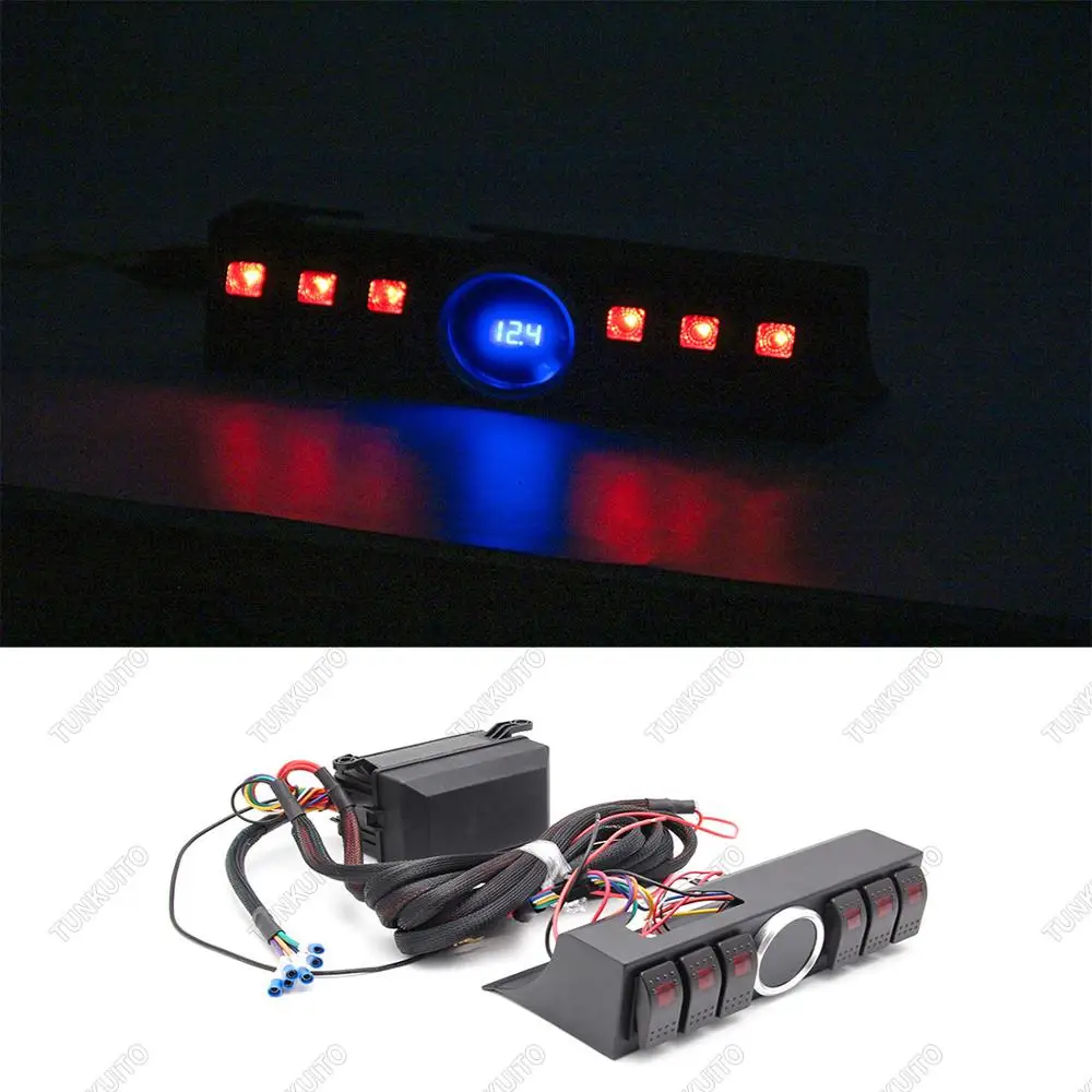 6 Light Switch Panel Box for Jeep Wrangler JK JKU 2009-17 with Digital Voltmeter
6 Light Switch Panel Box for Jeep Wrangler JK JKU 2009-17 with Digital Voltmeter