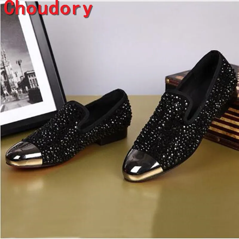 Choudory 2017 Hot sale red mens gold loafers men leather shoes casual Rhinestone black Crystal Studs shoes
Choudory 2017 Hot sale red mens gold loafers men leather shoes casual Rhinestone black Crystal Studs shoes