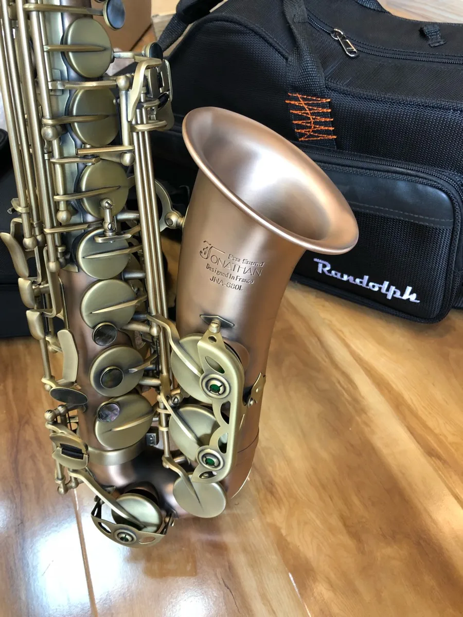 France Jonathan JNA-680L High Quality Brush Lacquer Red Copper Alto Saxophone E Flat Brass Instruments
France Jonathan JNA-680L High Quality Brush Lacquer Red Copper Alto Saxophone E Flat Brass Instruments