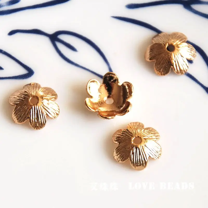 wholesale 10 pcs/lot golden gold plated beads caps jewelry making craft findings DIY for women
wholesale 10 pcs/lot golden gold plated beads caps jewelry making craft findings DIY for women