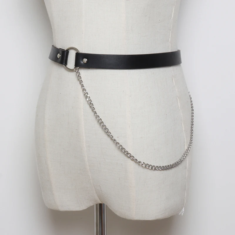 Hot Women PU Leather Harness Body Belts metal tassel Chain Waist Bondage Garters Punk Adjustable Suspender Straps Women Belt
Hot Women PU Leather Harness Body Belts metal tassel Chain Waist Bondage Garters Punk Adjustable Suspender Straps Women Belt