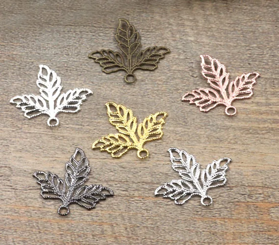 23x25mm Multi-color Plated Brass Metal Blank Filigree Leaf Shape Links Wraps Connectors Jewelry DIY Findings Connectors
23x25mm Multi-color Plated Brass Metal Blank Filigree Leaf Shape Links Wraps Connectors Jewelry DIY Findings Connectors