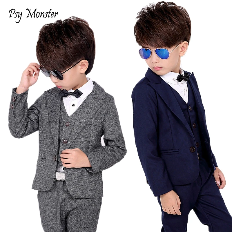 Brand Boys Formal Jacket Vest Pants Suits Wedding Party TuxedoGentleman Kids Blazer Children Performance Clothes F17
Brand Boys Formal Jacket Vest Pants Suits Wedding Party TuxedoGentleman Kids Blazer Children Performance Clothes F17