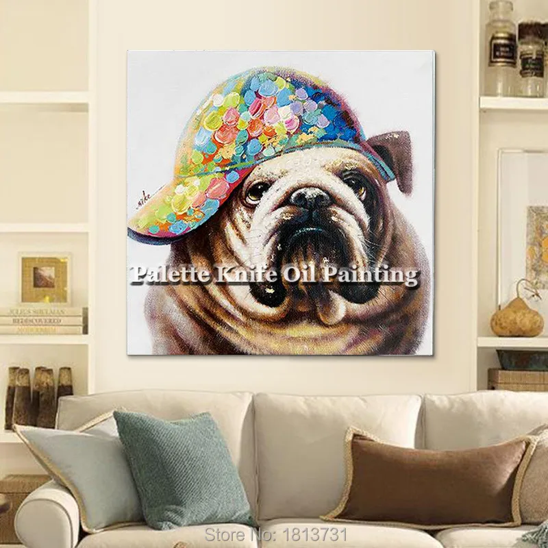 Canvas painting Acrylic dog painting Wall art Pictures For Living Room home decor caudros decoracion plattle knife animal art07
Canvas painting Acrylic dog painting Wall art Pictures For Living Room home decor caudros decoracion plattle knife animal art07