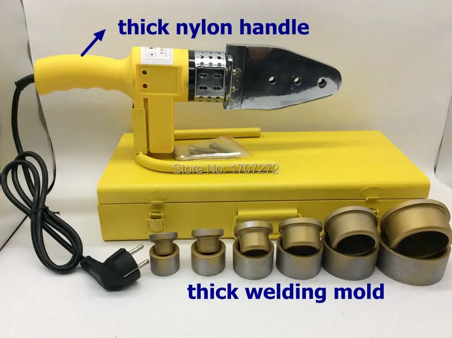 Constant Temperature Electronic PPR Welding Machine, PVC welding machine AC 220V 800W, 20-63mm welding pipes
Constant Temperature Electronic PPR Welding Machine, PVC welding machine AC 220V 800W, 20-63mm welding pipes
