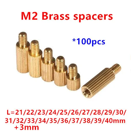100pcs 2mm Thread M2 Brass Standoff Spacer Male to Female Brass Spacing Screws Pillar M2*21/22/25/28/30/32/35/38/40+3mm
100pcs 2mm Thread M2 Brass Standoff Spacer Male to Female Brass Spacing Screws Pillar M2*21/22/25/28/30/32/35/38/40+3mm